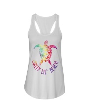 Turtle Salty Lil' Beach Ladies Flowy Tank tile