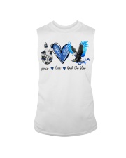 Peace Love Back The Blue Sleeveless Tee tile