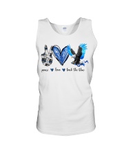 Peace Love Back The Blue Unisex Tank tile