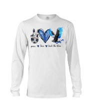 Peace Love Back The Blue Long Sleeve Tee tile