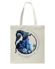 Black Cat In A World Tote Bag tile