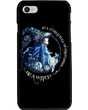Black Cat In A World Phone Case tile