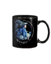 Black Cat In A World Mug tile