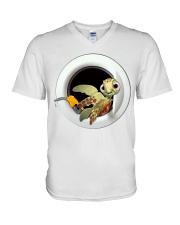 Turtle Fuel Cap V-Neck T-Shirt tile