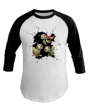 Turtle Crack Hole Baseball Tee tile