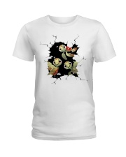 Turtle Crack Hole Ladies T-Shirt tile