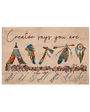 Native Creator says you are 17x11 Poster front