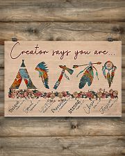 Native Creator says you are 17x11 Poster poster-landscape-17x11-lifestyle-14