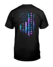 Hairstylist american flag Classic T-Shirt back