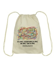Teacher - Everything Is Fine - 2021 Drawstring Bag tile