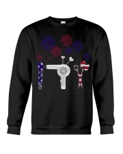 Hairdresser American Independence Day Crewneck Sweatshirt tile