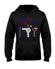 Hairdresser American Independence Day Hooded Sweatshirt tile