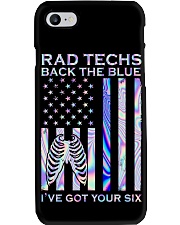 Rad Techs Back The Blue 2 Sides Phone Case tile