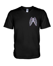 Rad Techs Back The Blue 2 Sides V-Neck T-Shirt tile