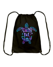 Salty Lil Beach Drawstring Bag tile