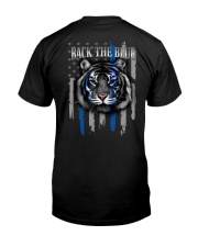 Back The Bluetiger Back The Blue 2 Sides Classic T-Shirt back