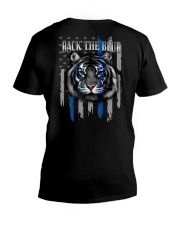 Back The Bluetiger Back The Blue 2 Sides V-Neck T-Shirt tile