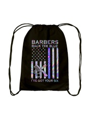 Barbers Back The Blue 2 Sides Drawstring Bag tile