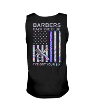 Barbers Back The Blue 2 Sides Unisex Tank tile