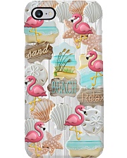 Flamingo - Sand Beach Relax Phone Case i-phone-8-case