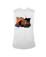 Excavator Ex8000 shovel Crack Sleeveless Tee tile