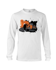 Excavator Ex8000 shovel Crack Long Sleeve Tee tile