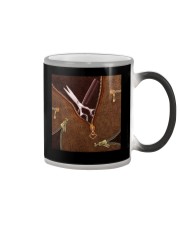 Hairdresser Leather Color Changing Mug tile