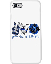 Peace Love Back The Blue Rose Phone Case tile