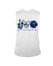 Peace Love Back The Blue Rose Sleeveless Tee tile
