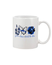 Peace Love Back The Blue Rose Mug tile