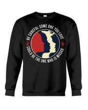 Native Indigenous Woman Be Careful Crewneck Sweatshirt tile