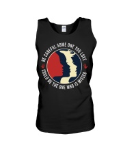 Native Indigenous Woman Be Careful Unisex Tank tile