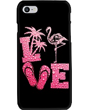 Flamingo Pink Rain 2 Sides Phone Case tile