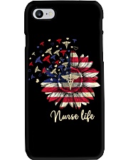 Nurse American Flag Sunflower Independence Day Phone Case tile