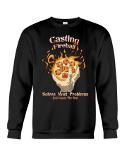 Casting Fireball Solve Most Problems And Cause Crewneck Sweatshirt tile