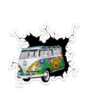 Hippie Van Crack Sticker tile