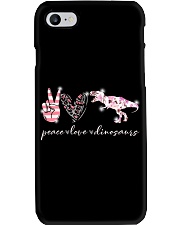 Peace Love Dinosaurs Phone Case tile