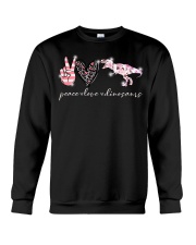 Peace Love Dinosaurs Crewneck Sweatshirt tile