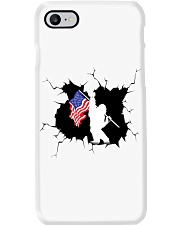 Bigfoot And American Flag Phone Case tile