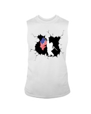 Bigfoot And American Flag Sleeveless Tee tile