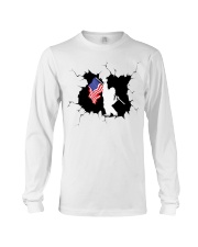 Bigfoot And American Flag Long Sleeve Tee tile