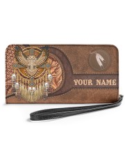 Native American Owl Womens Clutch Purse Women's Clutch Purse Horizontal front