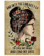 and into the library i go 11x17 Poster front