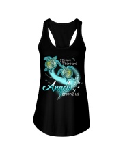 I Believe There Are Angles Ladies Flowy Tank tile