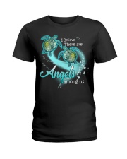 I Believe There Are Angles Ladies T-Shirt tile