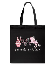 Peace Love Horses Tote Bag tile