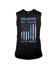 Nurses Anesthetist Back The Blue Sleeveless Tee tile