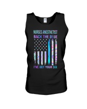 Nurses Anesthetist Back The Blue Unisex Tank tile