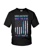 Nurses Anesthetist Back The Blue Youth T-Shirt tile