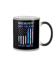 Nurses Anesthetist Back The Blue Color Changing Mug tile